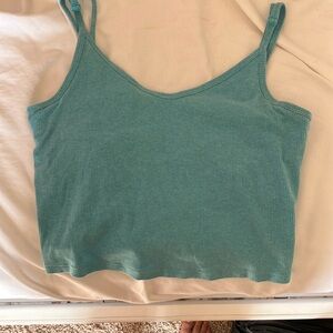 Blue crop top